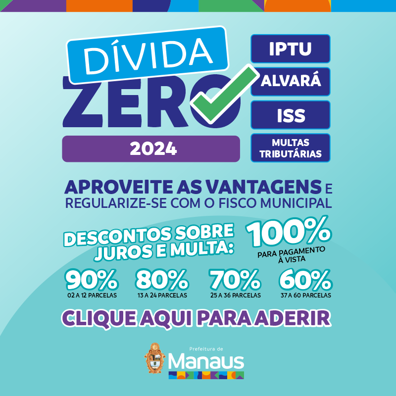 Dívida Zero (Pop-up) - Prefeitura de Manaus