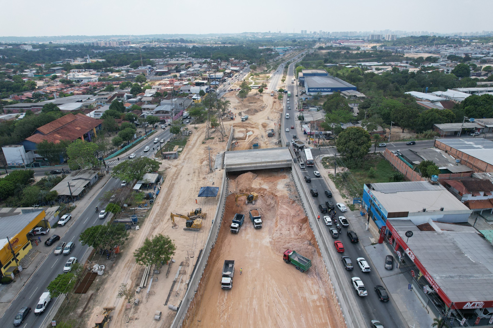 Projeto de construção do viaduto