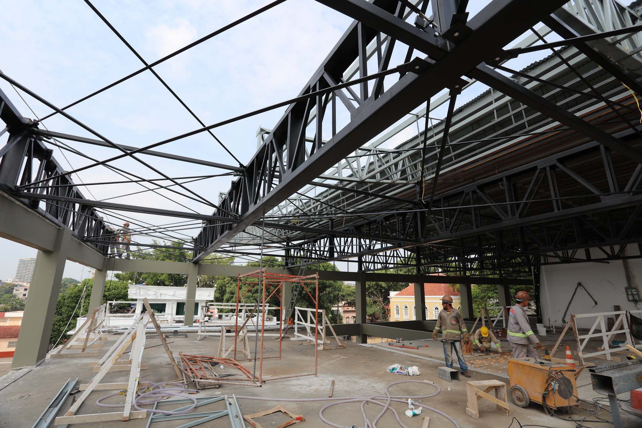 Obras da Prefeitura de Manaus no Centro