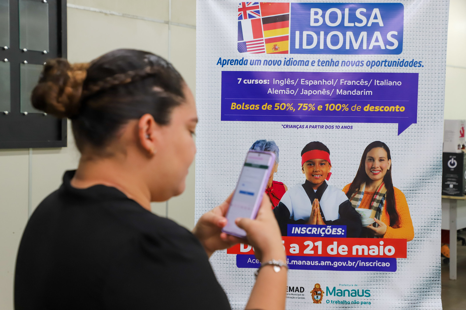 inscrições Programa Bolsa Idiomas