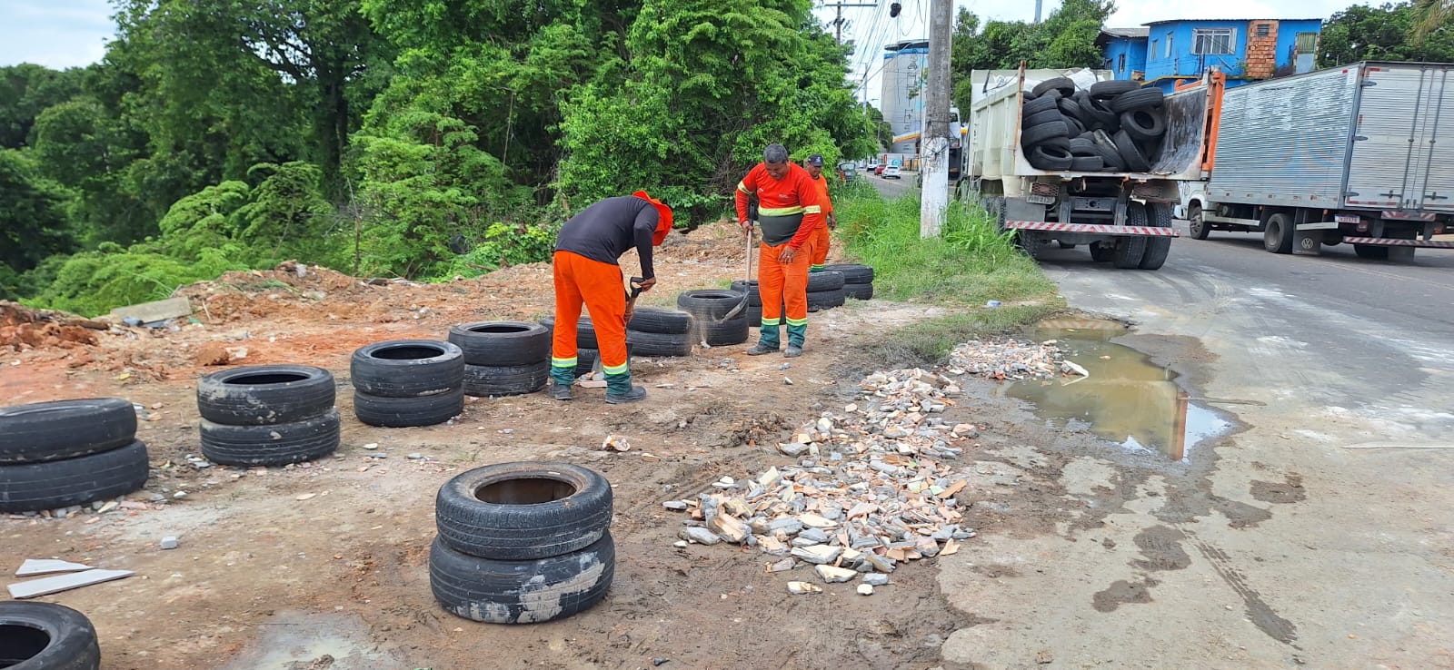 lixeira no Santo Antônio
