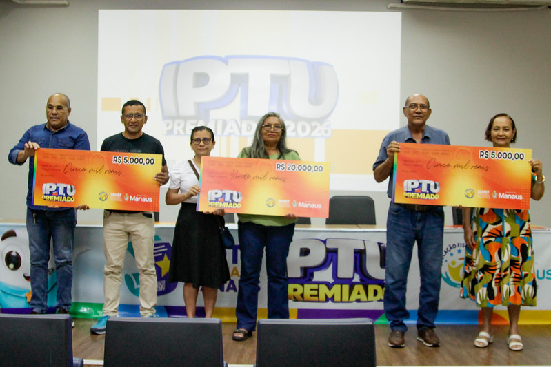 Prefeitura entrega R$ 220 mil em prêmios no segundo sorteio do ‘IPTU Premiado’ 2026