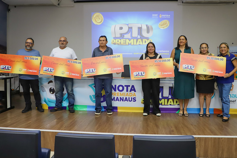 Prefeitura de Manaus entrega premiação do ‘IPTU Premiado’ e incentiva cidadania fiscal
