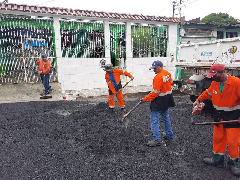 Prefeitura de Manaus realiza obras de manutenção no bairro Cidade Nova
