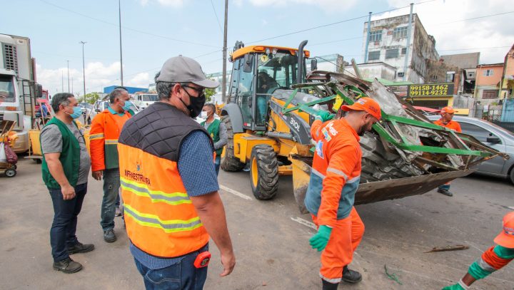 Orla da Manaus Moderna é revitalizada com alargamento da avenida Lourenço Braga e implantação de iluminação a LED