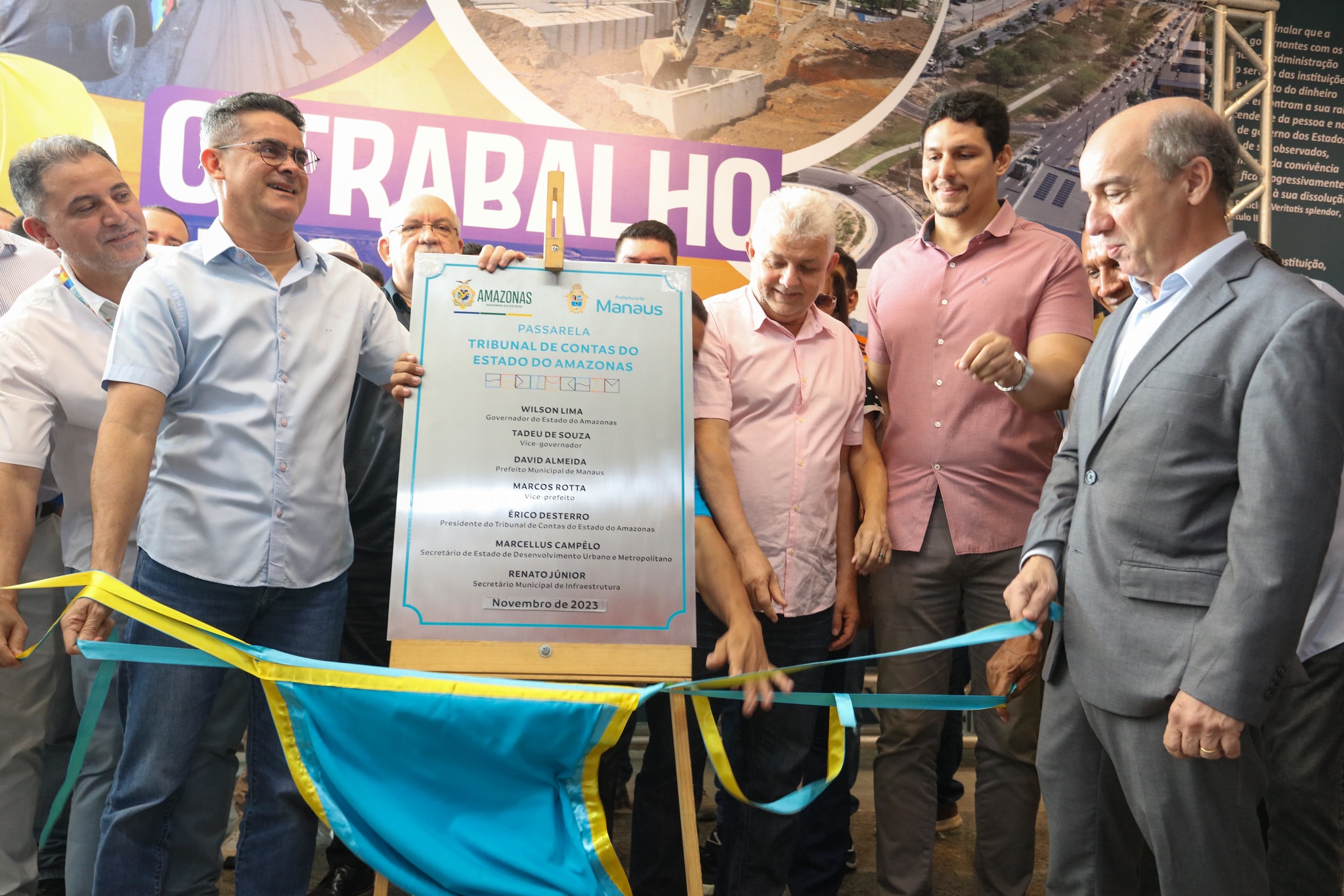 Inauguração da nova passarela da avenida Ephigênio Salles