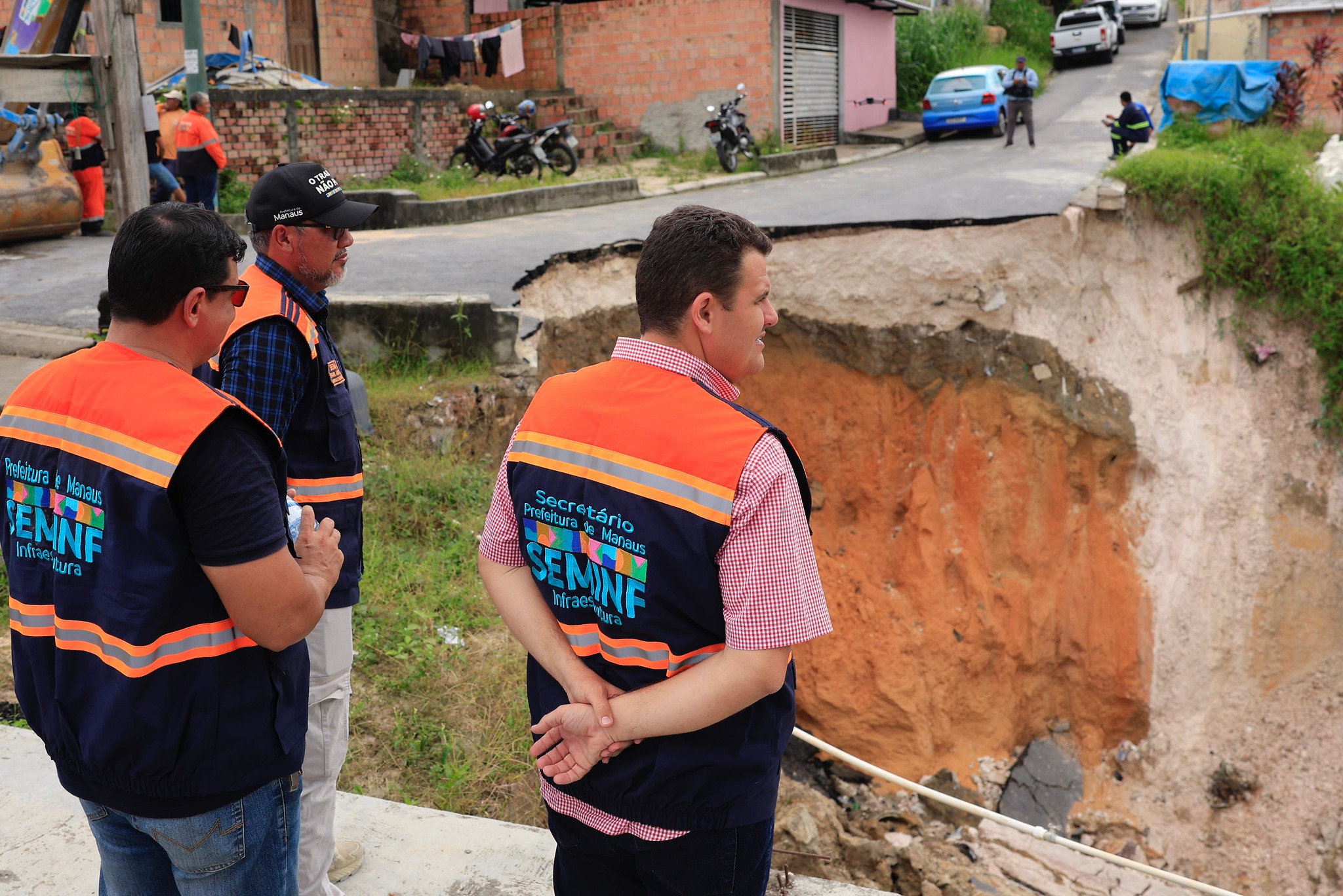 Obra na comunidade Santa Inês