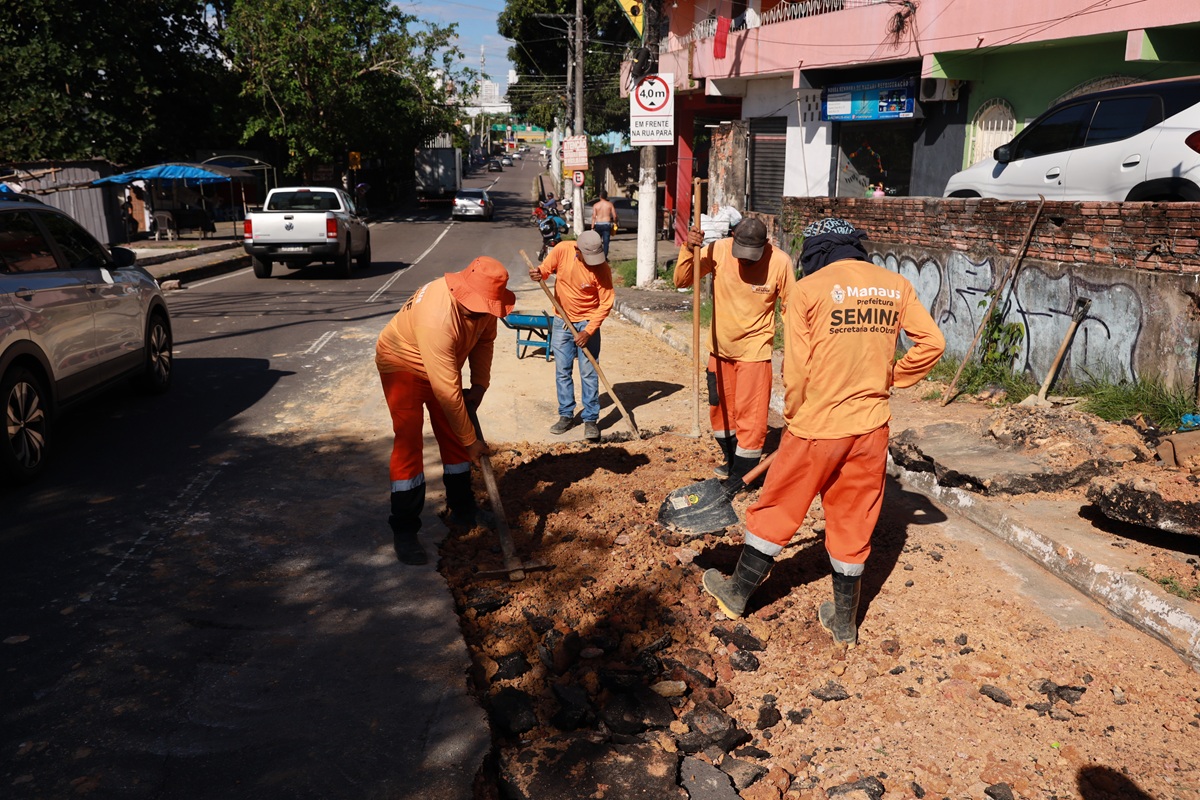 rede de drenagem no São Jorge