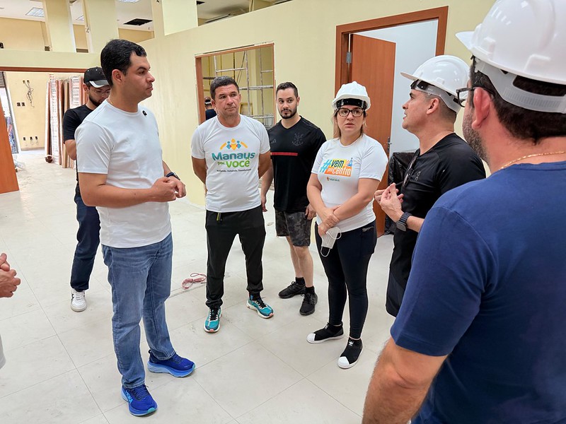 obras no Centro de Manaus