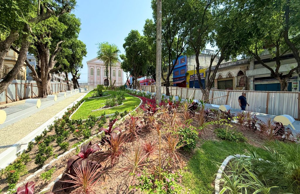 obras no Centro de Manaus