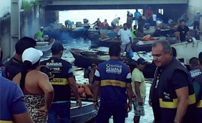 Ação retira feira irregular montada no entorno do Mercado Adolpho Lisboa