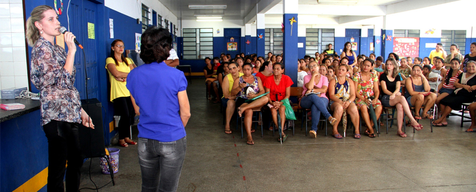 cmei graziela ribeiro reune pais de alunos para falar da falsa denuncia sobre a merenda escolar prefeitura municipal de manaus