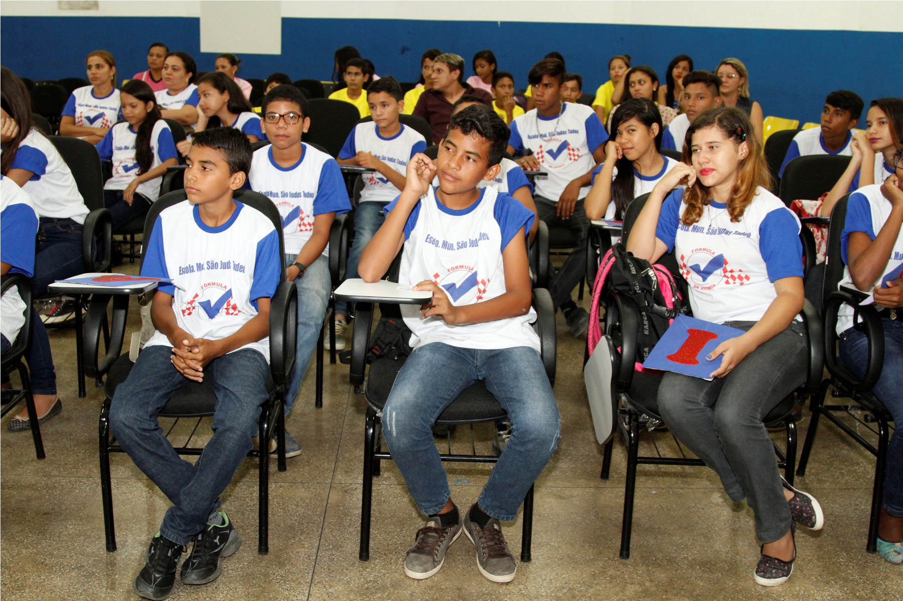 Alunos da zona rural apresentam resultado de módulo do programa Fórmula da Vitória. Fotos Assessoria