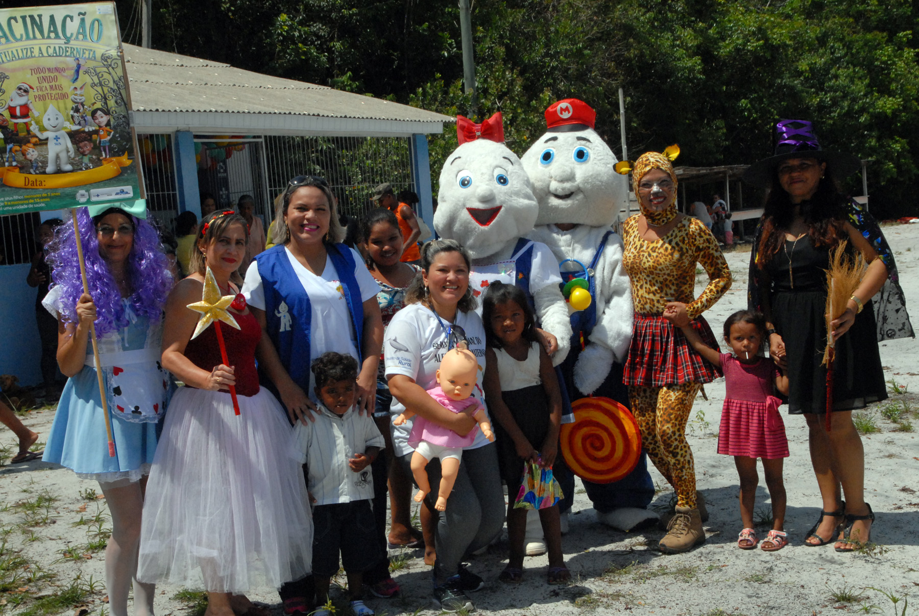 Campanha de Multivacinação é iniciada na zona Rural. Fotos: Assessoria.