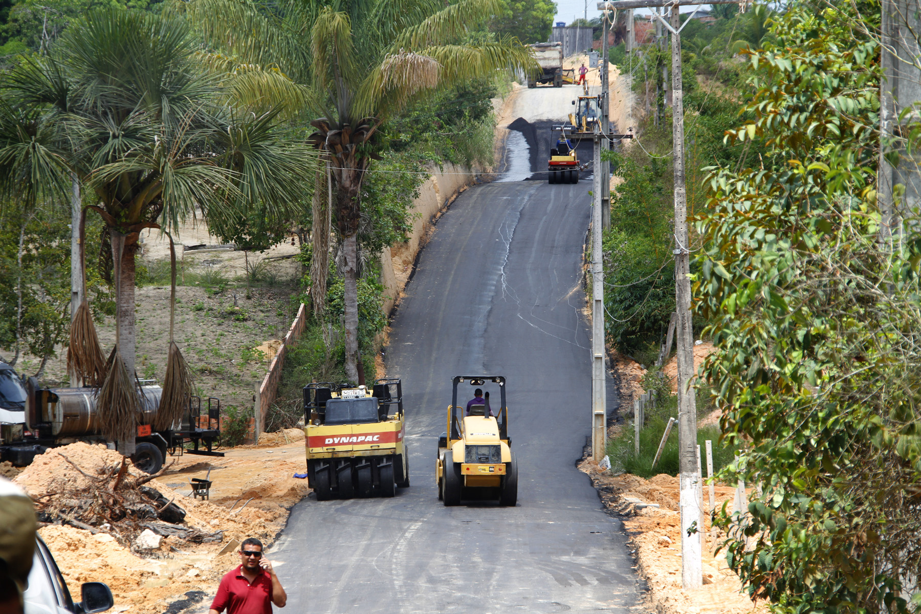 Manaus/AM - 31-08-16 Pefeito vistoria Obras na Zona Norte de Manaus. Foto: Karla Vieira/ Semcom.
