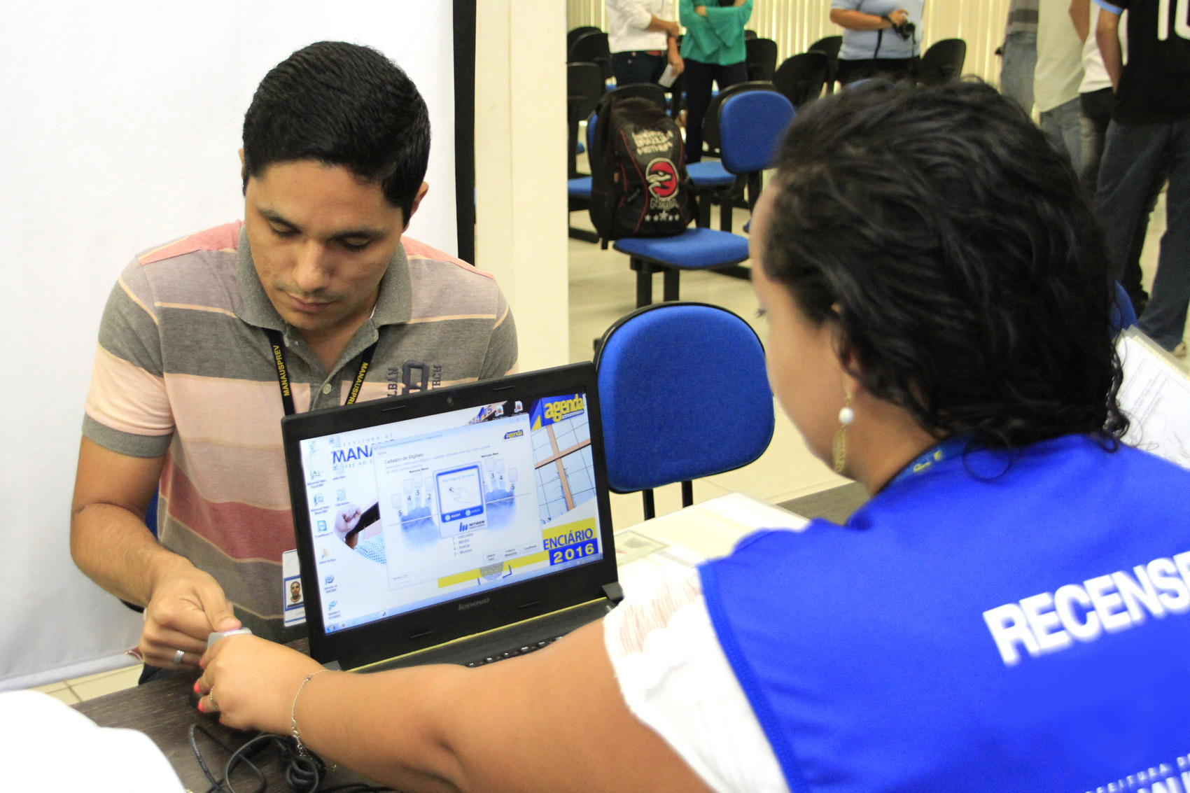 MANAUS/AM - 16-02-16 INÍCIO DO CENSO PREVIDENCIÁRIO DO MUNICÍPIO EM 2016. FOTO: KARLA VIEIRA/ SEMCOM.