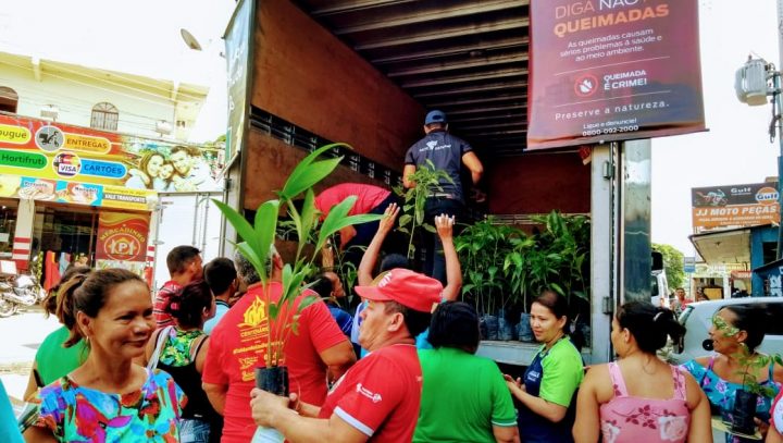 Prefeitura doa mudas em mais um Pedágio Ambiental