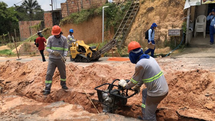 Cronograma de expansão de rede de água no Parque Solimões é acompanhado pela Ageman