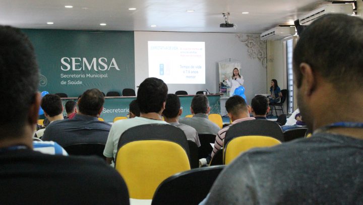 Servidores da Semsa participam de ação de conscientização sobre o cuidado com a saúde