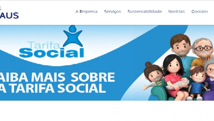 Site da Águas de Manaus é ajustado com informações sobre Tarifa Social após notificação da Ageman