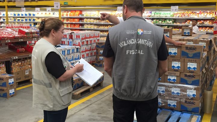 Leite é apreendido pela Visa Manaus e encaminhado para análise