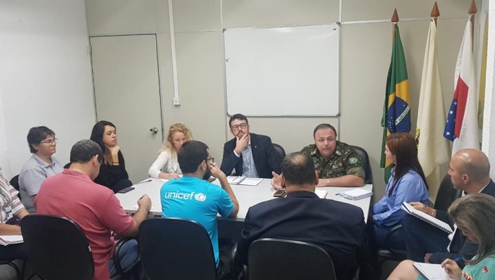 Reunião alinha ações da operação Acolhida entre o Exército e a prefeitura