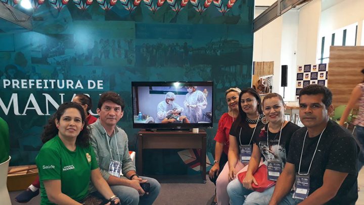 Estande da Semsa em Congresso Brasileiro de Enfermagem divulga serviços de saúde