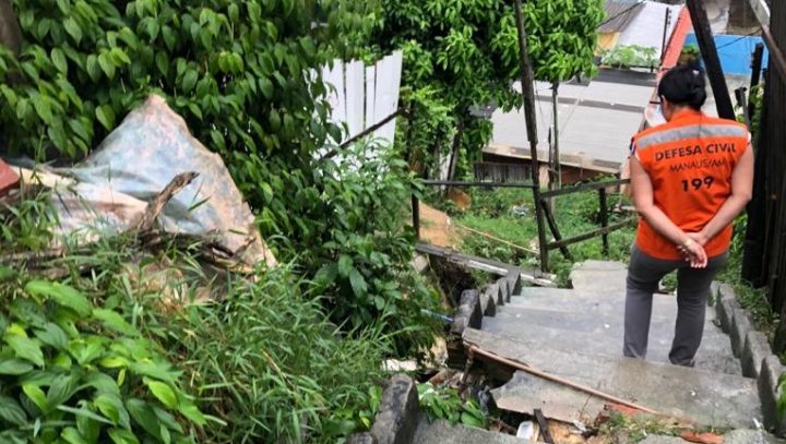 Defesa Civil atende cinco ocorrências durante a chuva desta quinta-feira