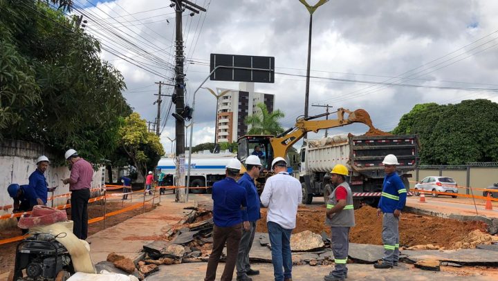 Ageman notifica concessionária de água após rompimento de adutora