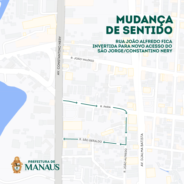 Rua João Alfredo fica invertida para novo acesso do São Jorge/Constantino Nery