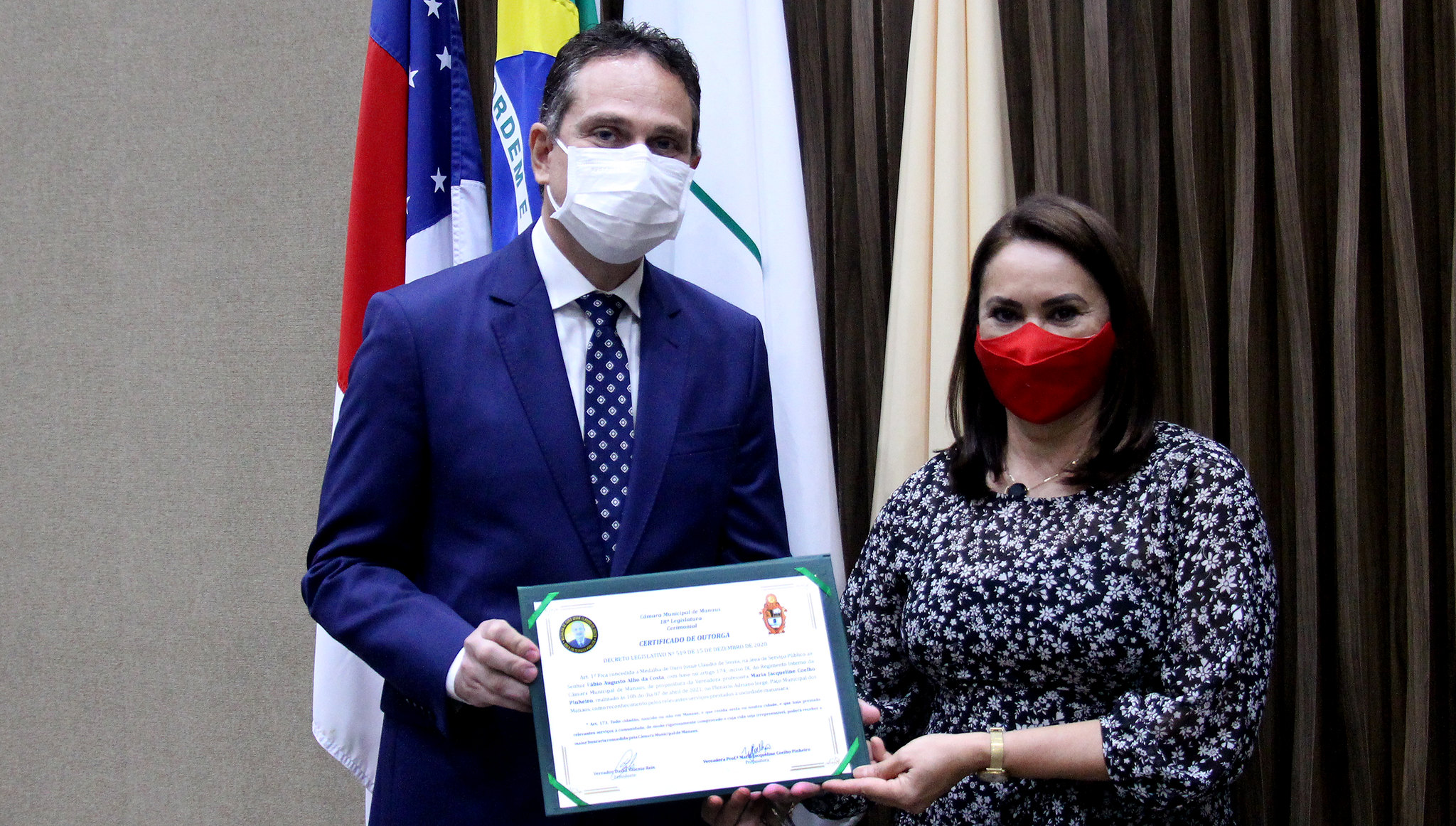 Presidente da Ageman é homenageado pela Câmara Municipal