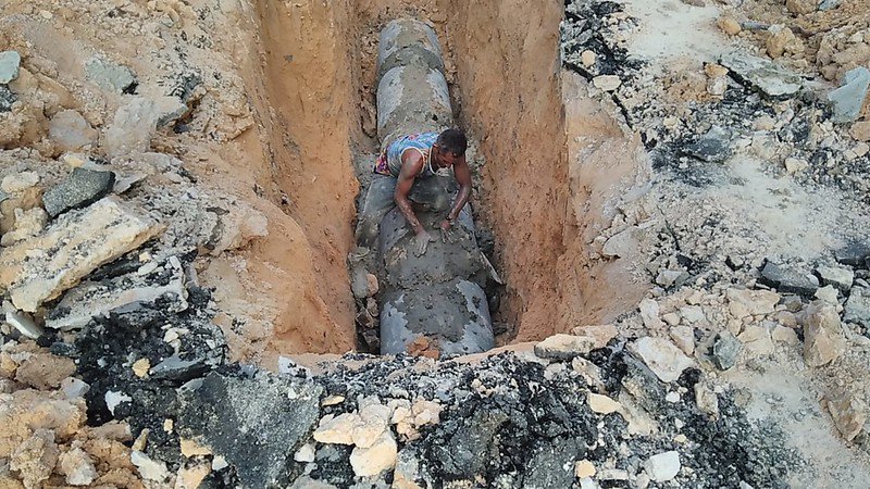 Prefeitura de Manaus trabalha na recuperação de rede de drenagem na zona Norte