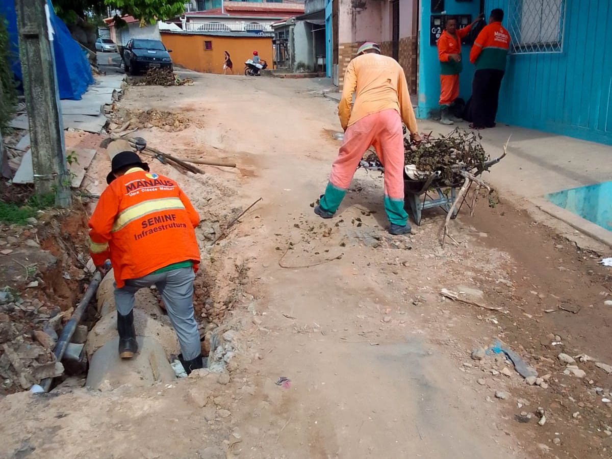 Prefeitura avança em obras emergenciais na cidade de Manaus