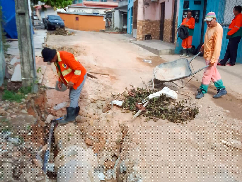 Prefeitura avança em obras emergenciais na cidade de Manaus