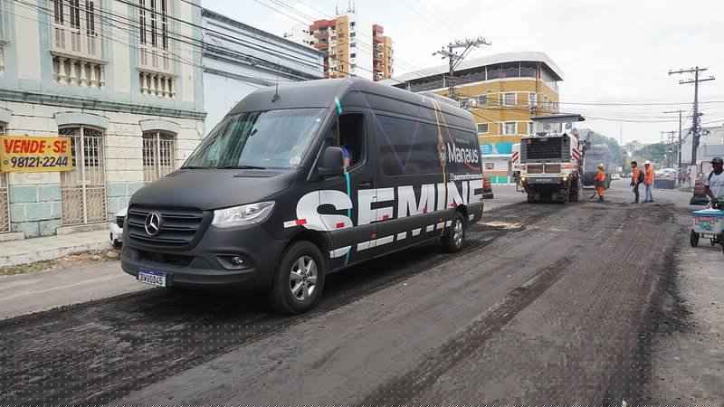 Prefeitura de Manaus avança com os serviços de infraestrutura no centro da cidade