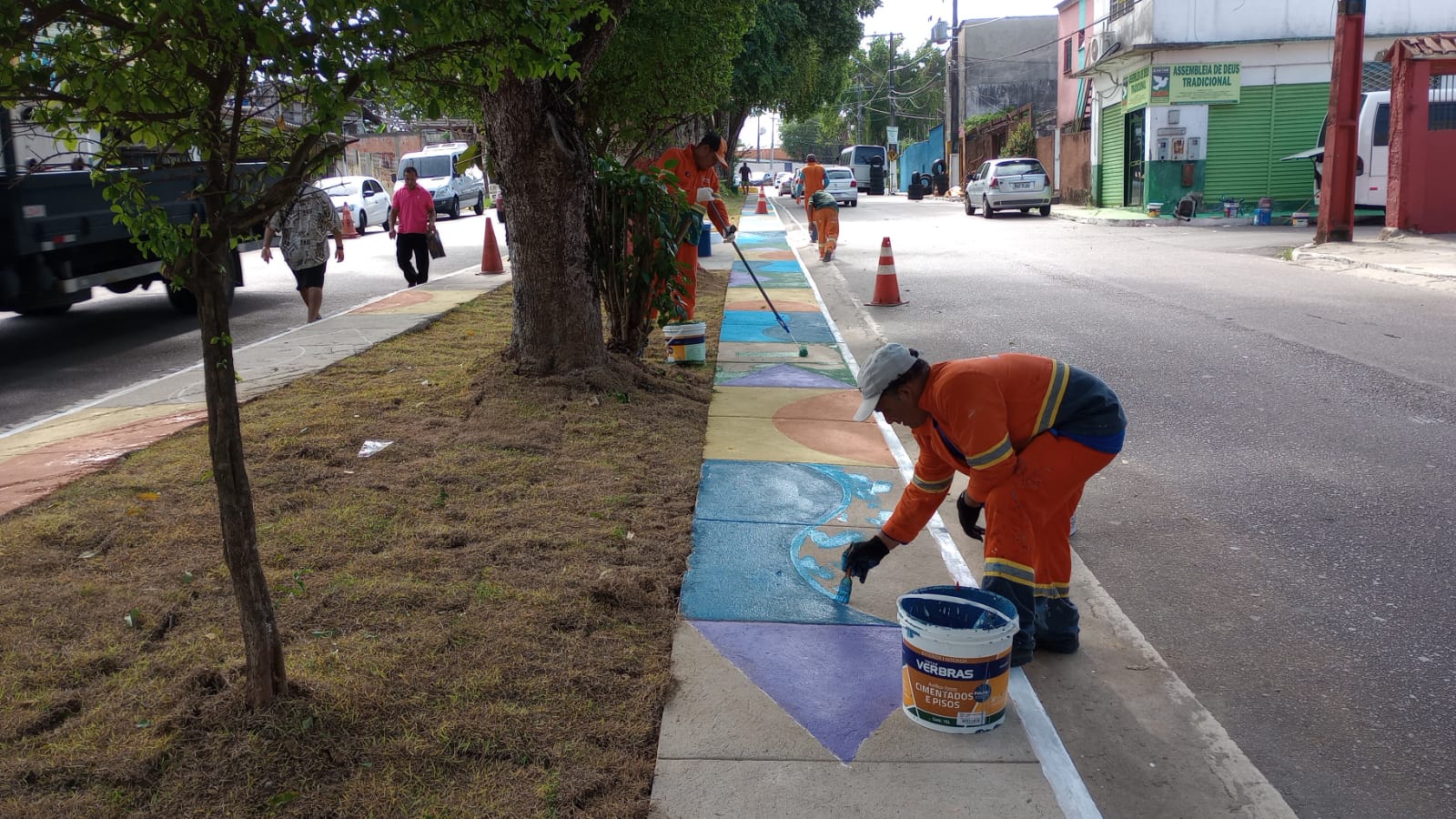 Prefeitura de Manaus revitaliza rua Goiânia no bairro Redenção