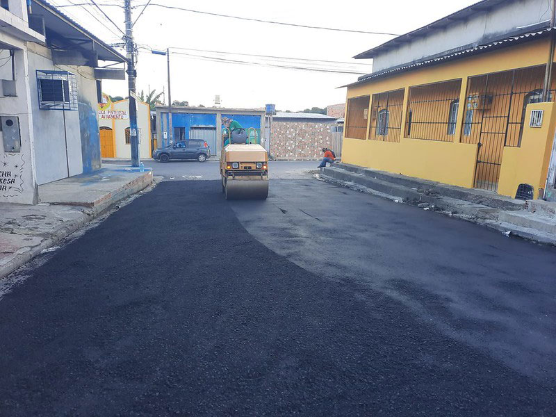 Prefeitura de Manaus leva infraestrutura as ruas do loteamento Campo Dourado