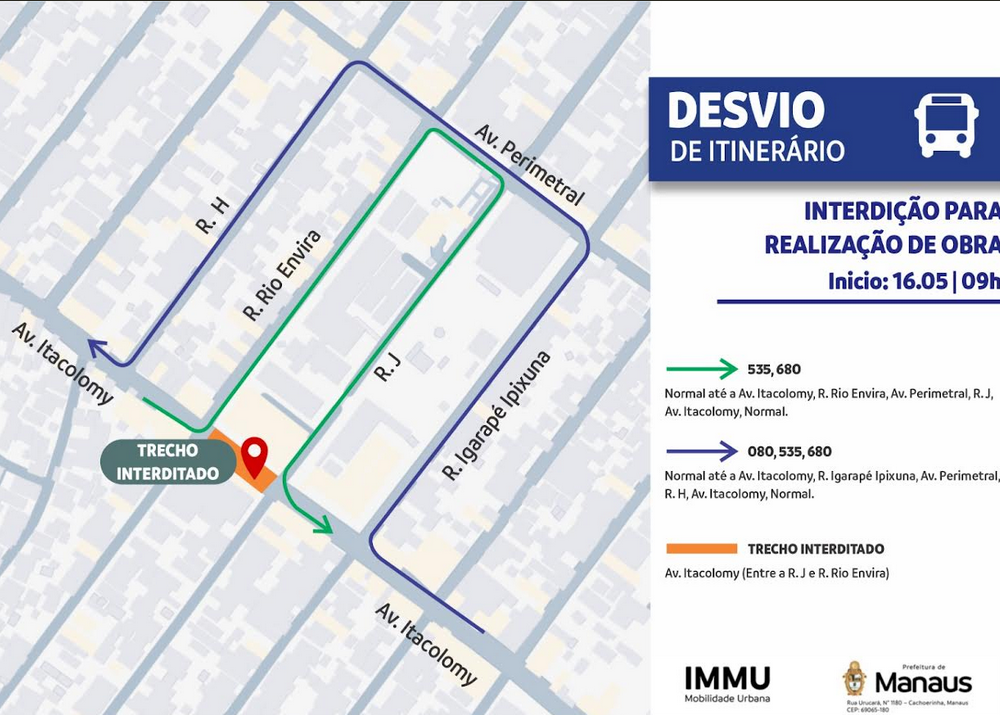 trecho da avenida Itacolomy