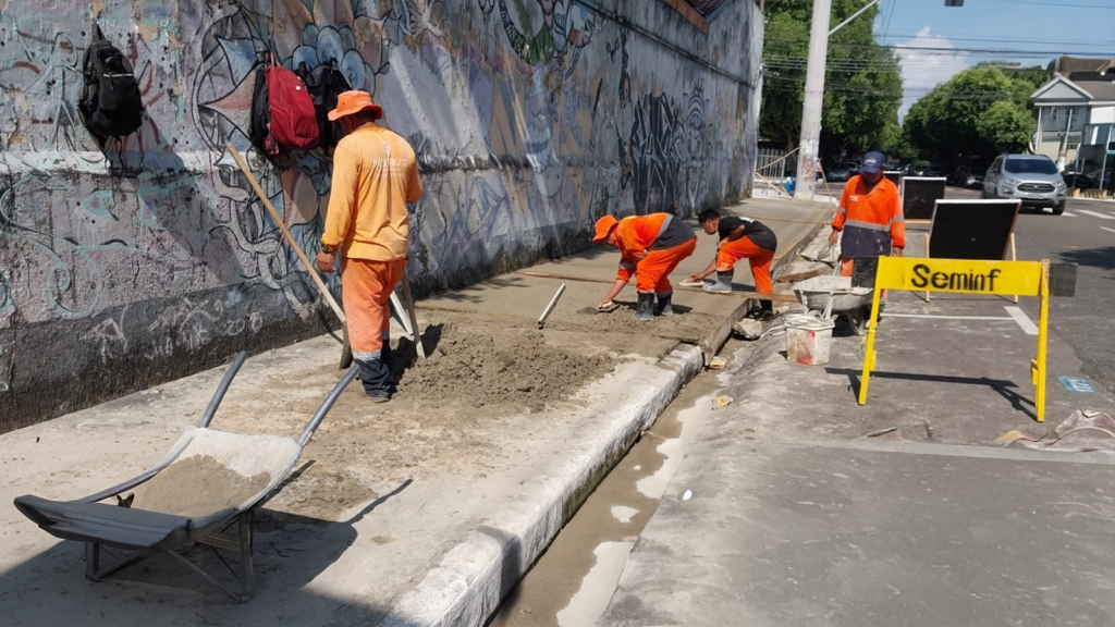 Prefeitura de Manaus revitaliza passeio público e reforça acessibilidade na avenida Ramos Ferreira