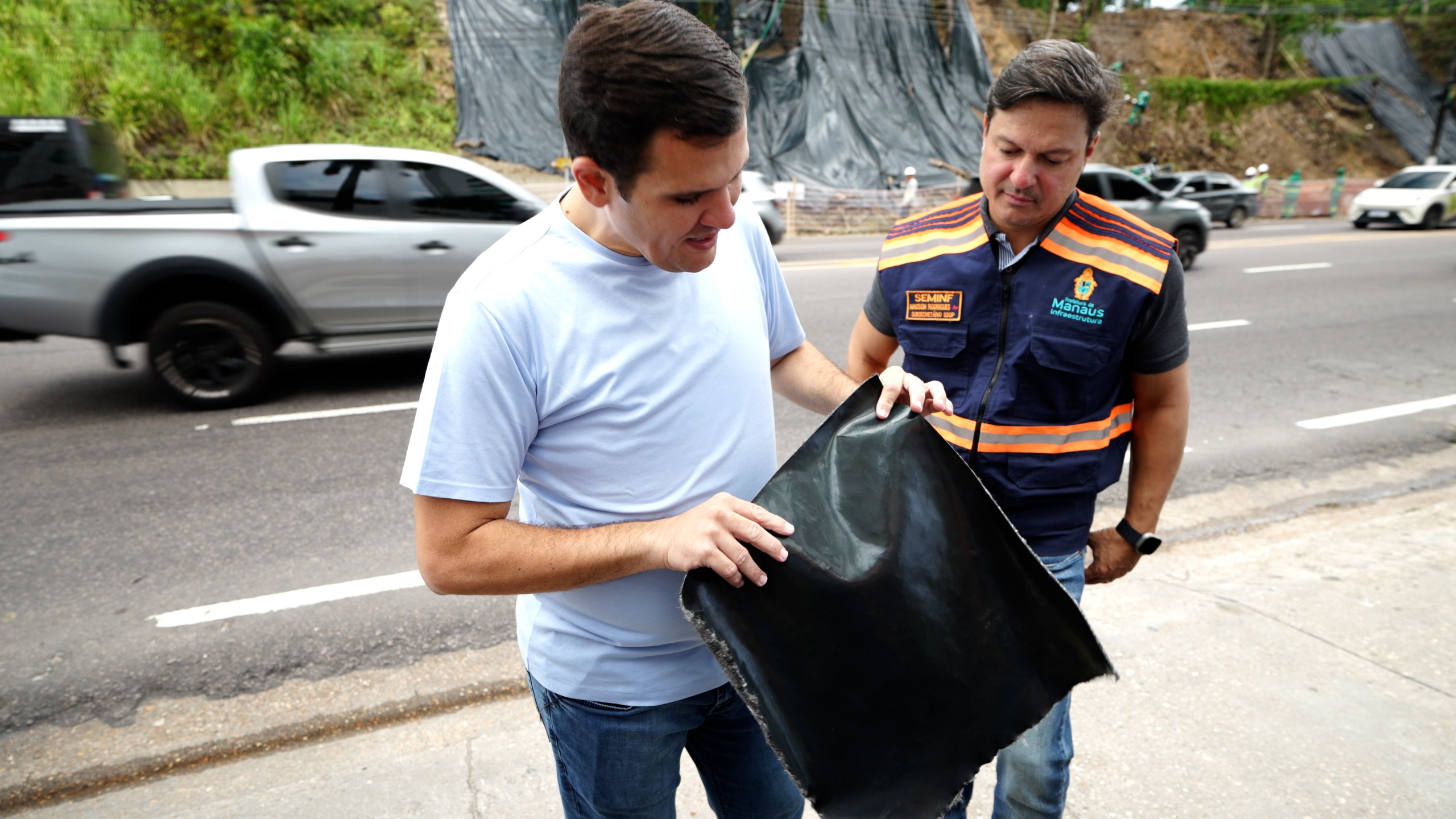 Prefeitura de Manaus anuncia obras para proteção mecânica dos taludes laterais da avenida Mário Ypiranga Monteiro