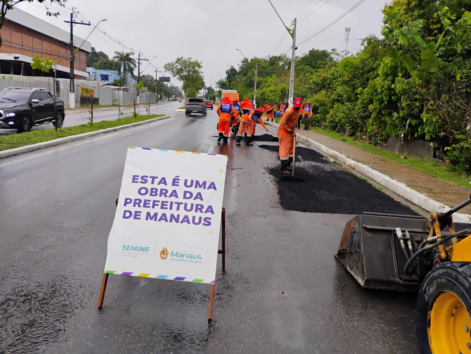 Prefeitura de Manaus transforma a avenida do Futuro com obras do ‘Plano de Verão’