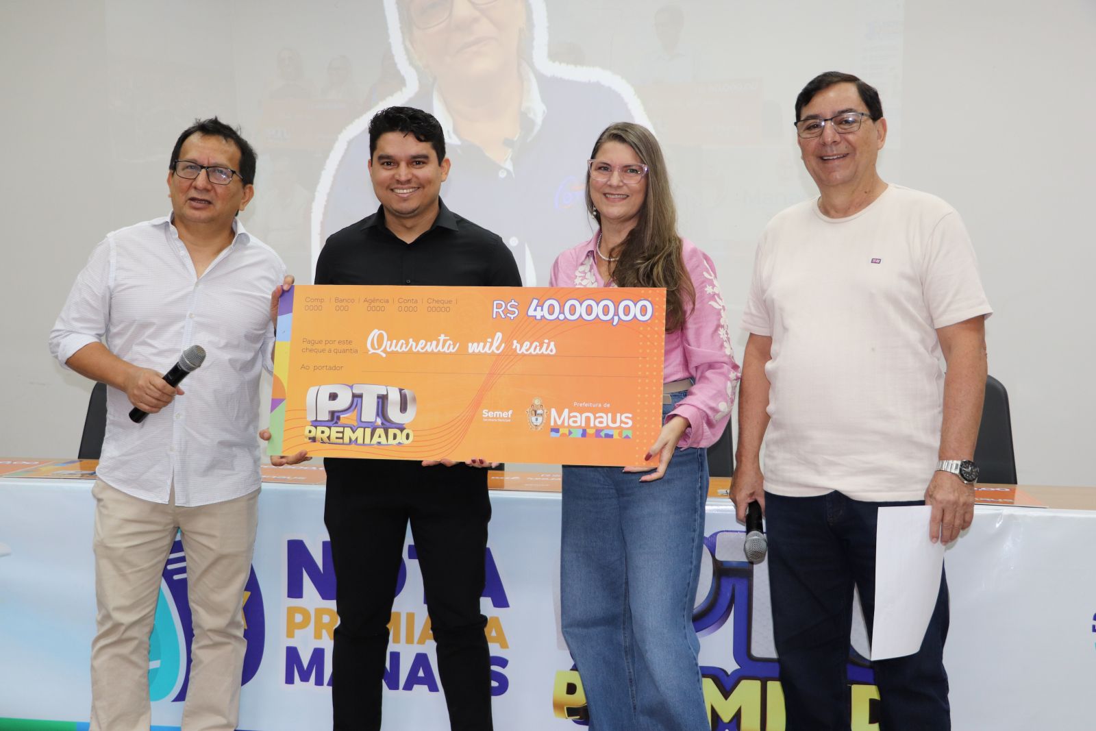 Prefeitura de Manaus entrega premiações do sétimo sorteio do IPTU Premiado 2025