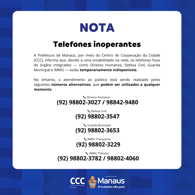 Banner Prefeitura de Manaus